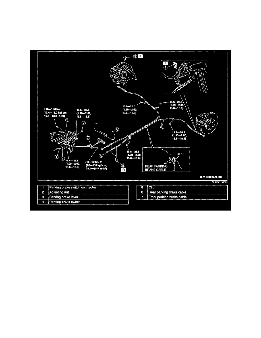 Mazda 3 Service Manual: Brake Pedal Inspection Mazda 3 Service Manual: Brake Pedal Inspection