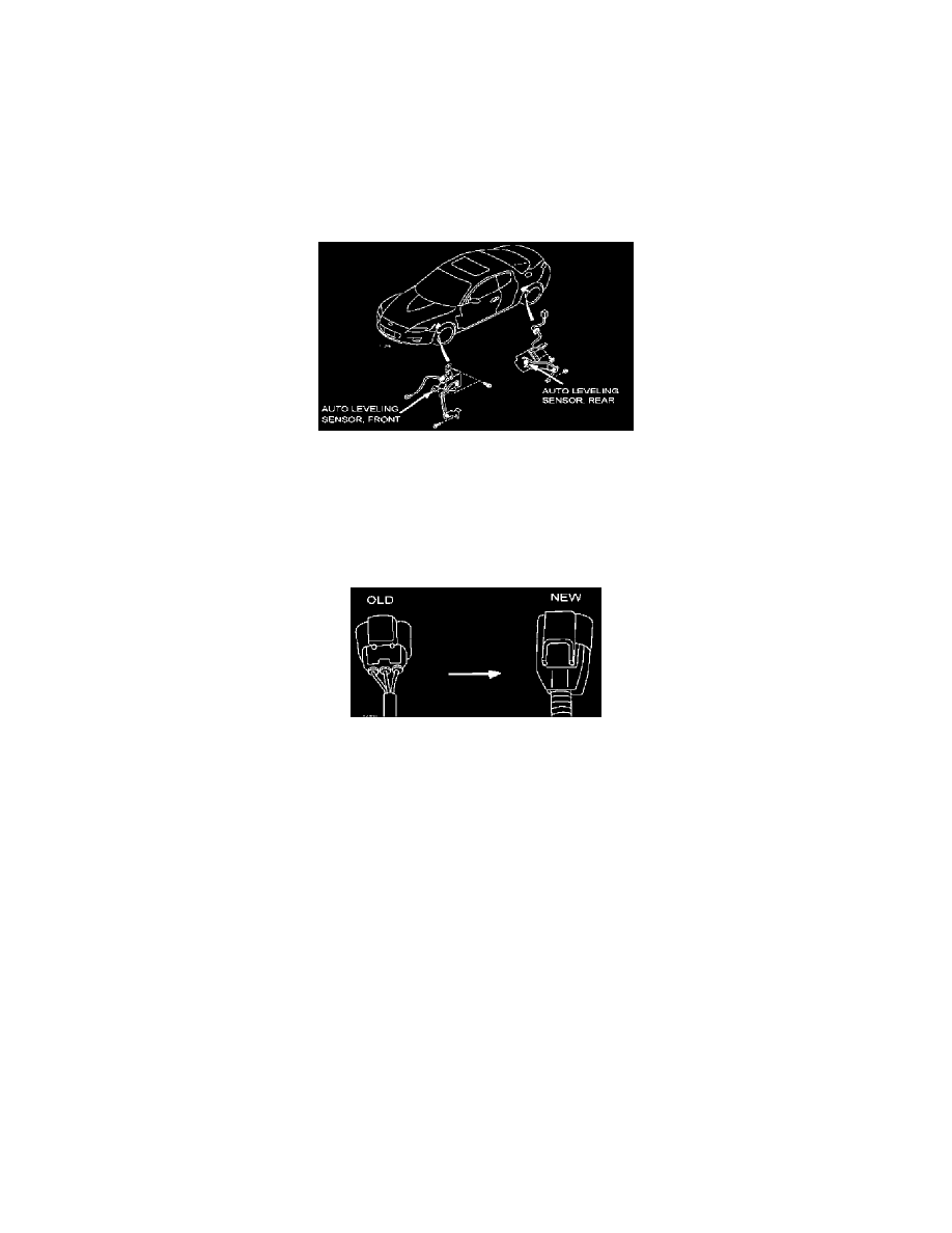 Mazda 3 Service Manual: Auto Leveling Sensor Inspection Mazda 3 Service Manual: Auto Leveling Sensor Inspection