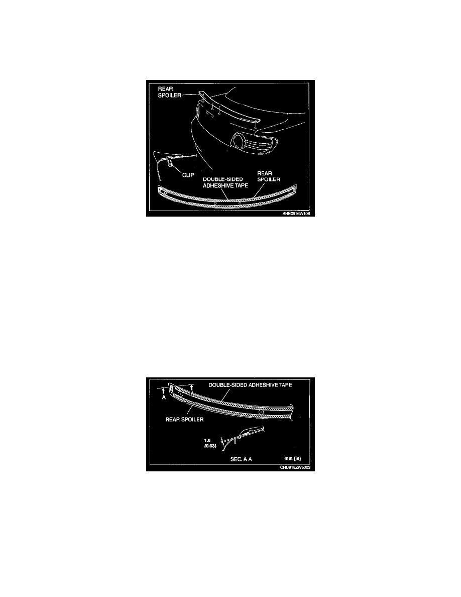 Mazda Manuals > RX8 2RTR1.3L (2006) > Body and Frame > Spoilers, Flaps, and Air Dams