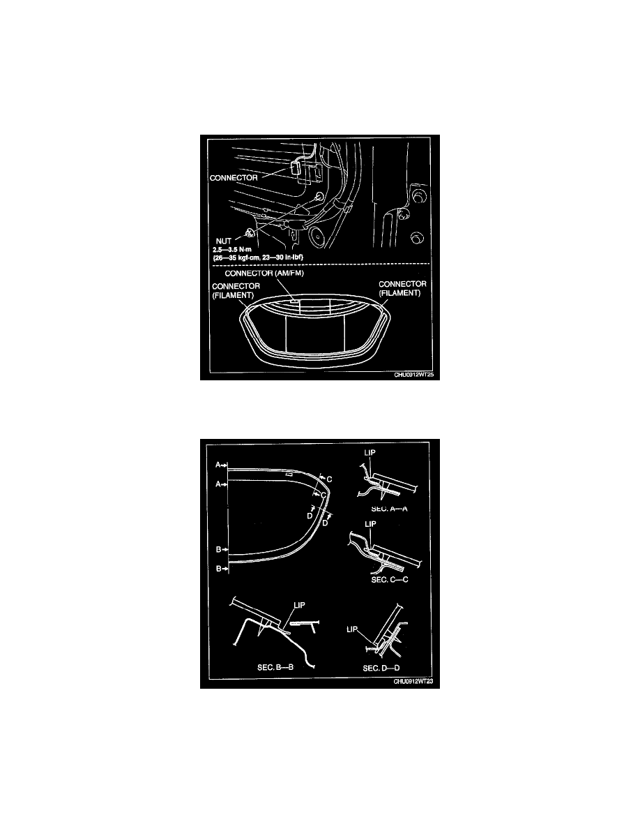 Mazda 3 Service Manual: Filament Repair Mazda 3 Service Manual: Filament Repair