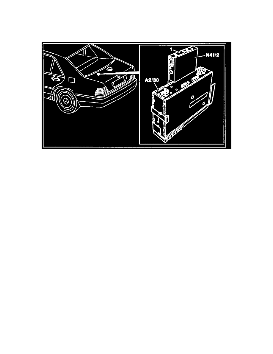 Mercedes Benz Workshop Manuals > 400Sel (140.043) V8-4.2L (119.971) (1993) > Relays And Modules > Relays And Modules - Accessories And Optional Equipment > Global Positioning System Module > Component Information > Service And Repair