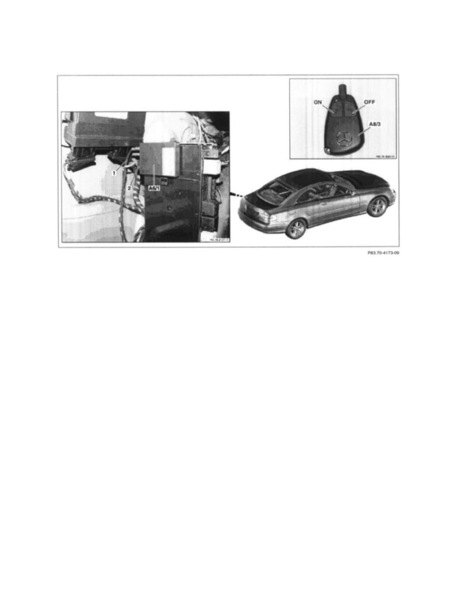 Mercedes Benz Manuals > CLK 500 (209.375) V85.0L (113.968) (2003) > Relays and Modules