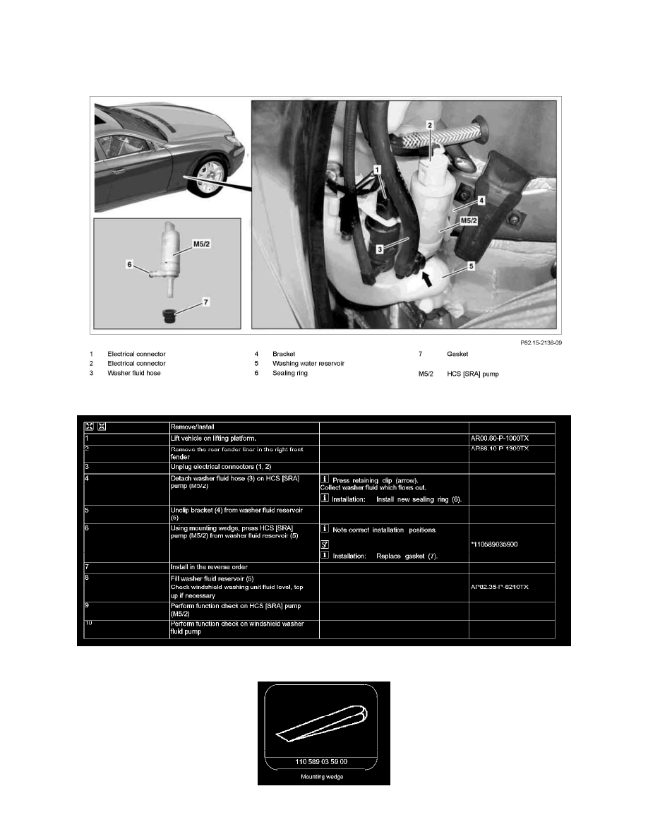 Mercedes Benz Workshop Manuals > CLS 550 (219.372) V8-5.5L (273.960) (2007) > Wiper and Washer 2007 Mercedes Benz Cls 550 Owners Manual
