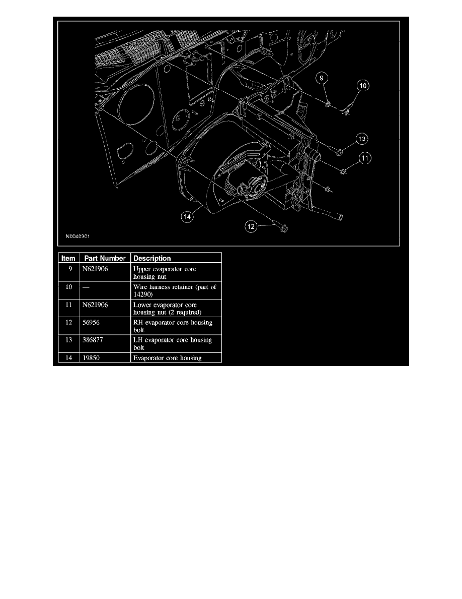 Heating and Air Conditioning > Housing Assembly HVAC > Component  Information > Service and Repair > Evaporator Core Housing > Page 5162