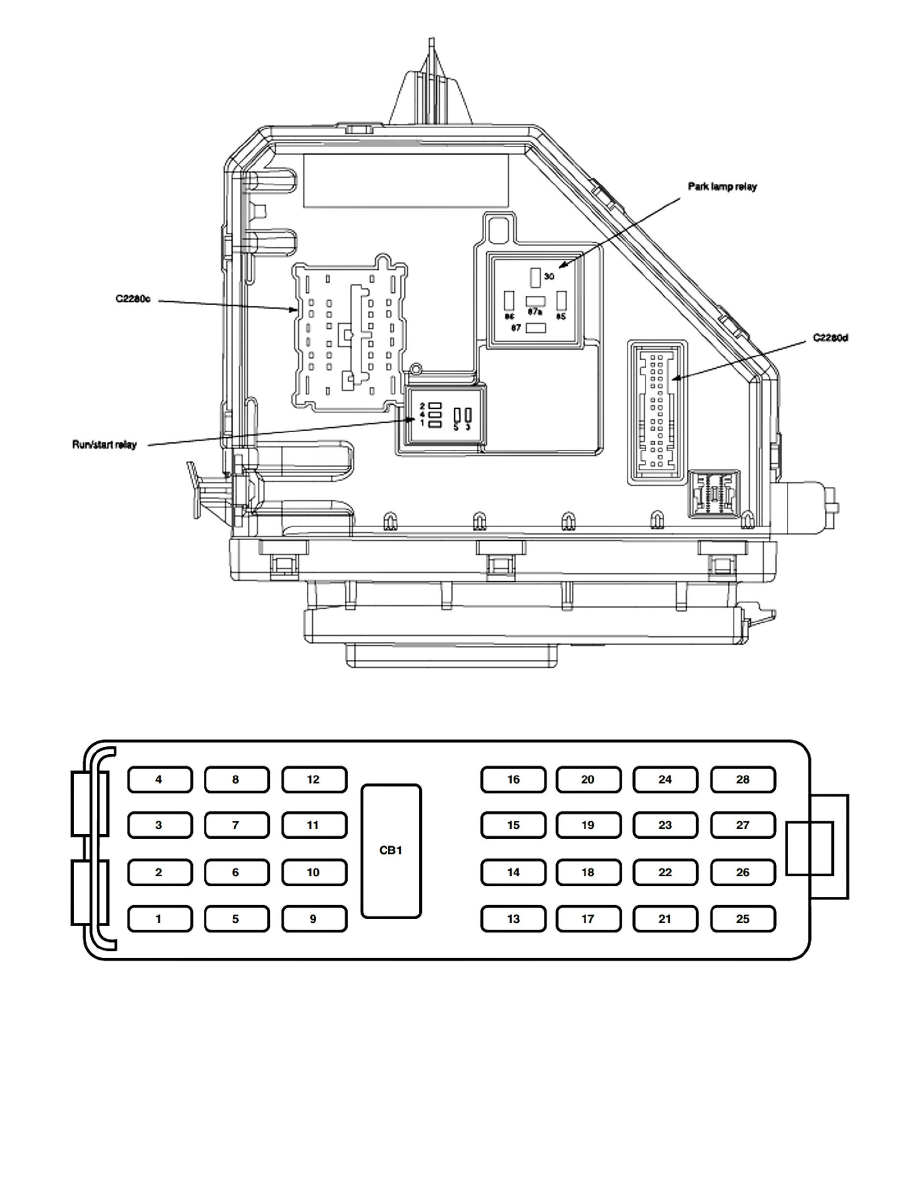 Relays and Modules > Relays and Modules - Power and Ground Distribution > Relay Box > Component Information > Locations > Passenger Compartment Fuse Panel ...