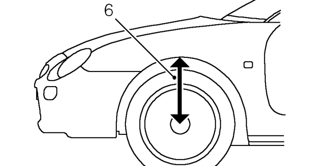 Check - trim height – Push down on front of vehicle and release, allow suspension to return unassisted. Do not a
