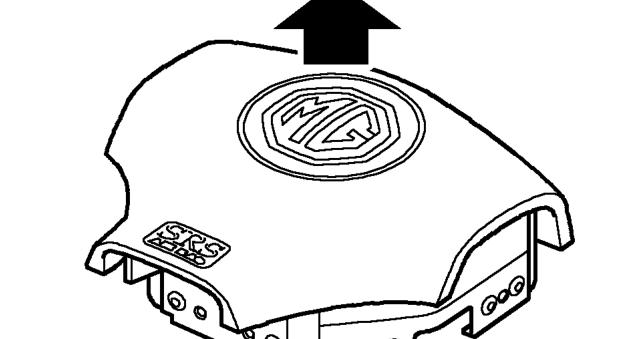 Airbag handling and storage – For temporary storage of the airbag assembly during service, observe the following precaut