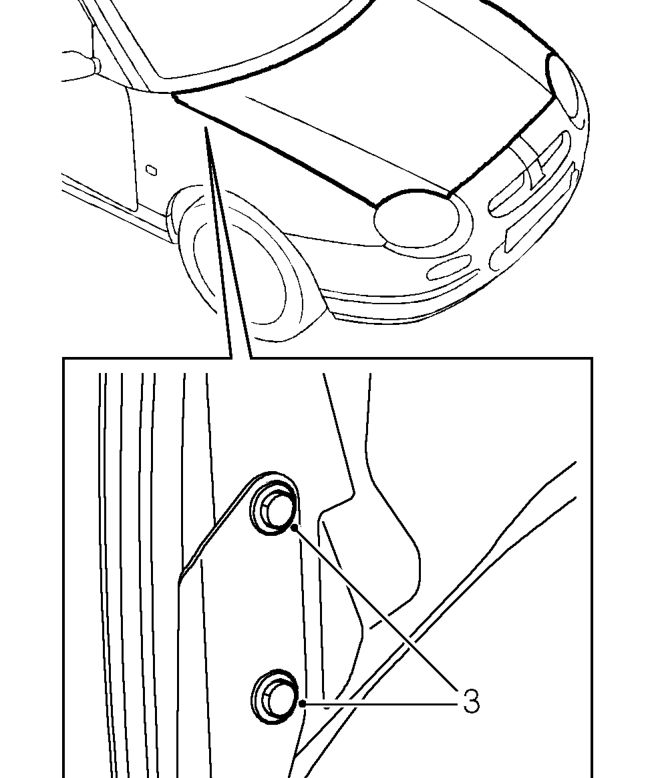 Bonnet - adjust – Open bonnet.