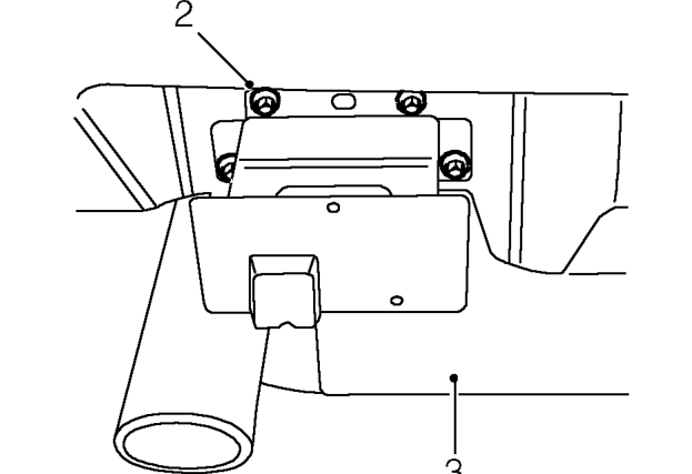 Rear bumper armature – Remove rear bumper valance. See this section.