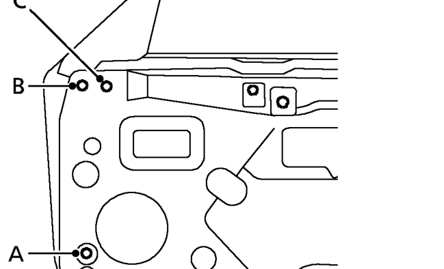 Cheater – To access cheater adjusters remove door speaker See ELECTRICAL, Repairs.