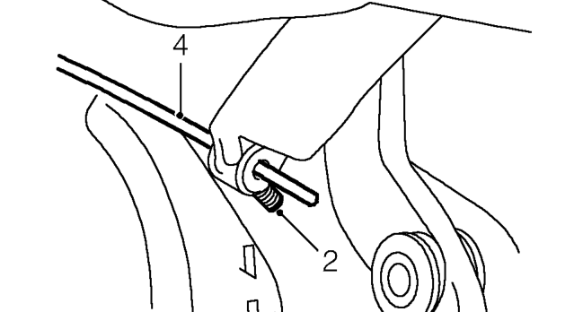 Cantrail tensioning cables - adjust – Partially lower hood.