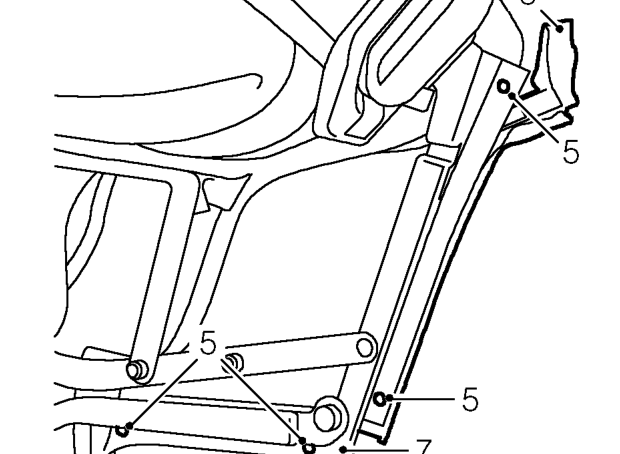 Cantrail seal – Position protective covering beneath frame.