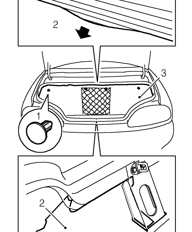 Luggage compartment trim – Service repair no - 76.13.17