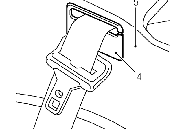 Rear bulkhead finisher – Release studs securing finisher to bulkhead and rear of centre console.