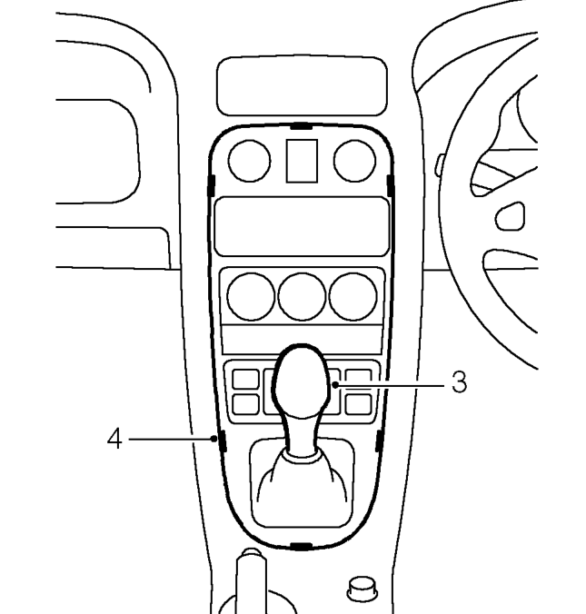 Centre console panel – Remove radio. See ELECTRICAL, Repairs.