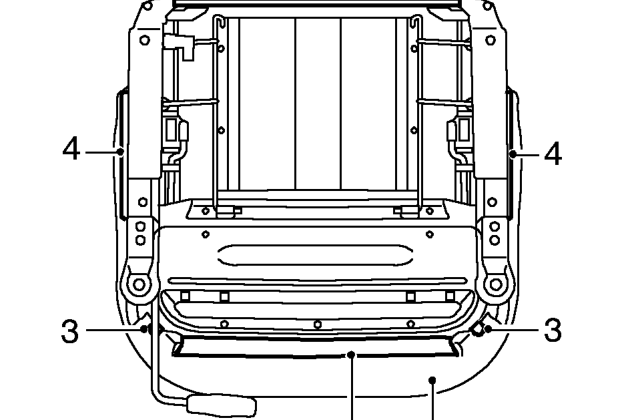 Cushion cover – Remove seat squab assembly. See this section.