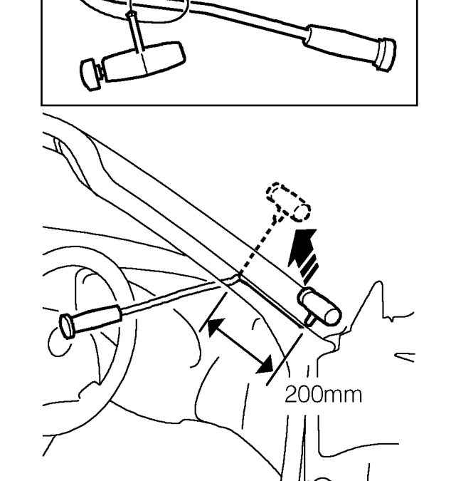 Windscreen – Make knife cut in sealant at bottom of ’A’ post.