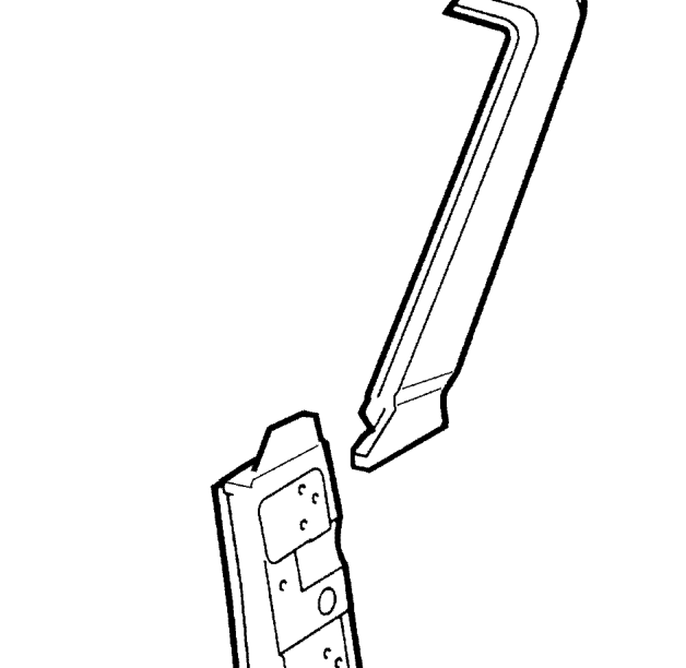 ’a’ post assembly – Front Sidemember Assembly: Sidemembers are serviced either as a bare panel (7) or as an as