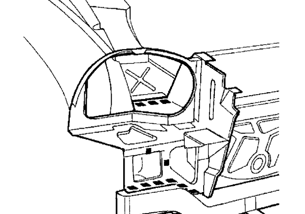 Headlamp mounting – Remove headlamp. See Workshop Manual, Electrical.