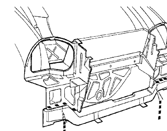 Front crossmember – Remove headlamp. See Workshop Manual, Electrical.