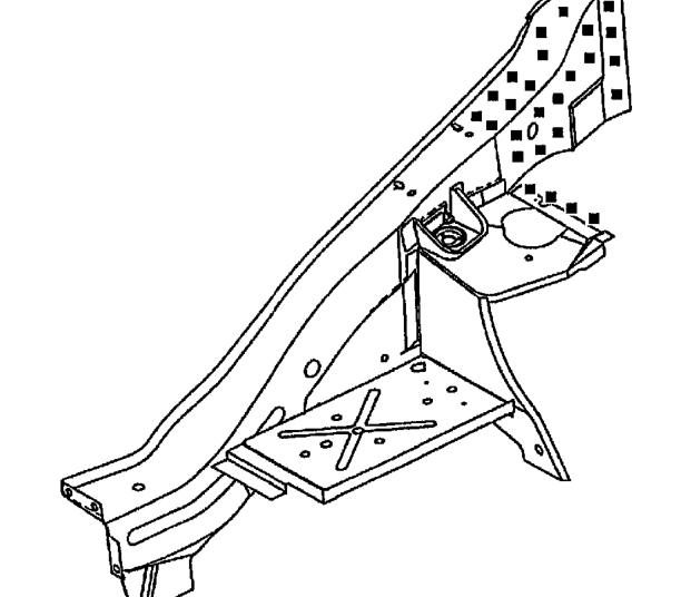 Front sidemember assembly – Remove front fender.