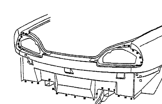 Rear body assembly – Remove rear lamp. See Workshop Manual, Electrical.