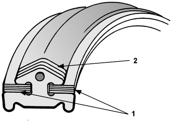 Steel belt construction – The steel drive belt has approximately 450 segments and is held together by 24 steel bands