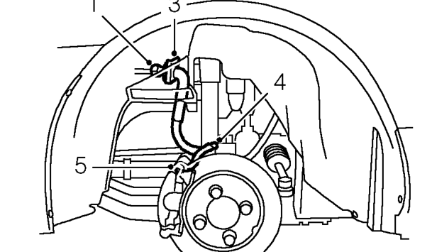 Renew brake hose - front