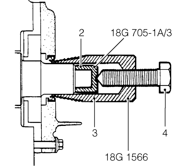 Crankshaft front oil seal – Remove crankshaft timing belt gear. See this section.