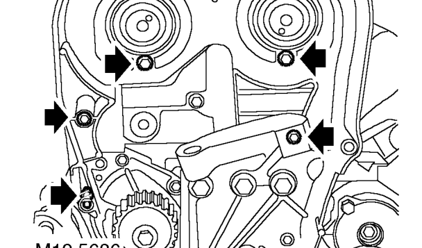 Gasket - cylinder head - a/c - mpi mems3 - (2000my on) – Remove camshaft gears.