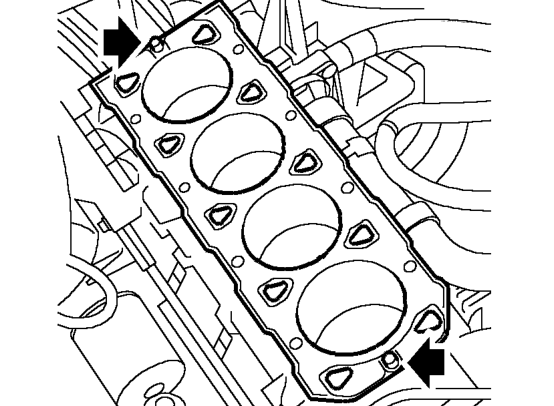 Remove cylinder head assembly from cylinder block, use assistance.