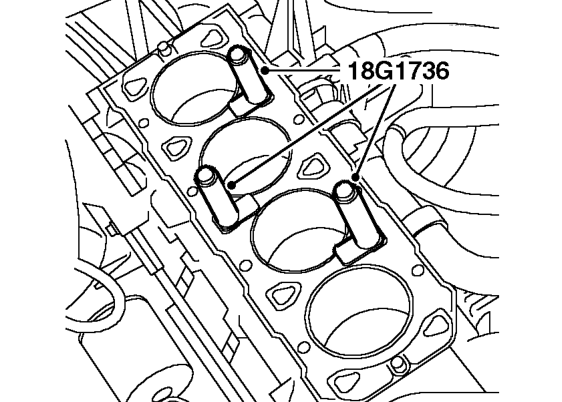 Remove cylinder head gasket from cylinder block and discard.