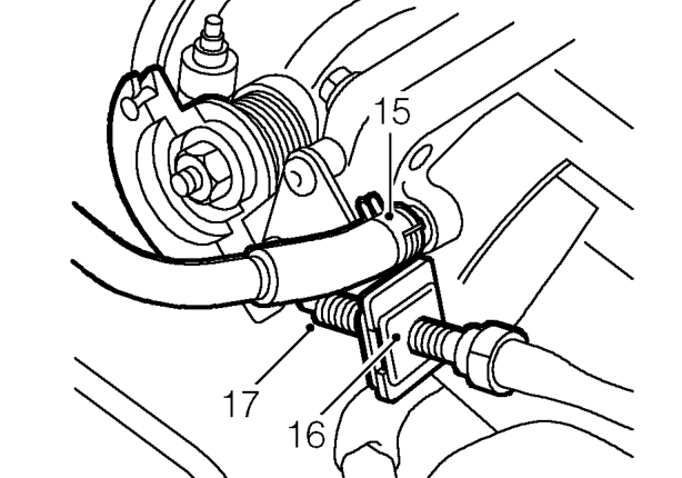 Position clutch slave cylinder aside.