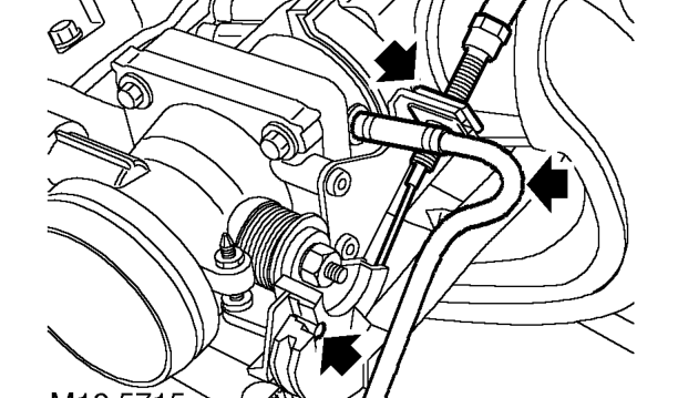 Engine and gearbox assembly - sequential auto (em-cvt) – Remove air intake pipe.