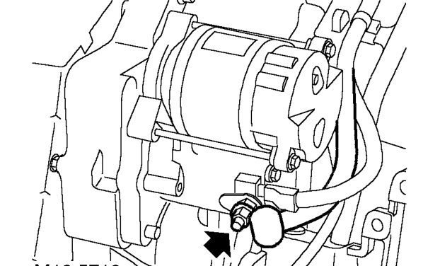 Release clip and coolant hose from coolant rail.
