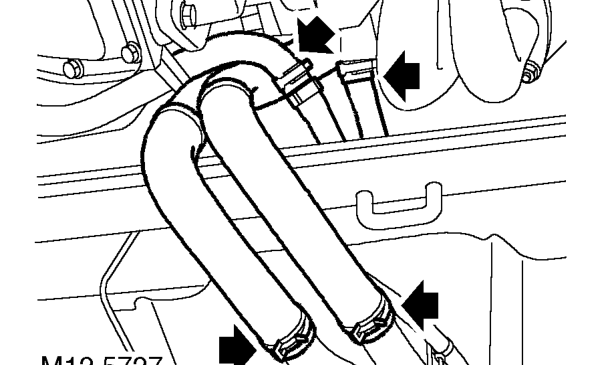 Release selector cable from abutment bracket and position cable aside.
