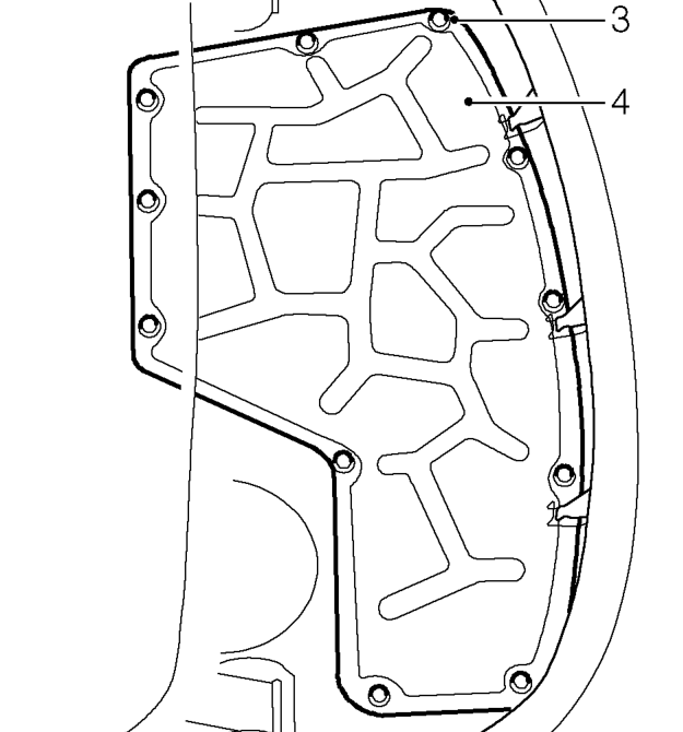 Engine cover – Remove sound deadener pad.