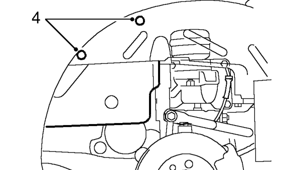 Engine mounting - lh - steptronic (em-cvt) models – Support weight of engine with hydraulic jack.