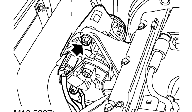 Engine mounting - rh – Remove engine cover. See this section.