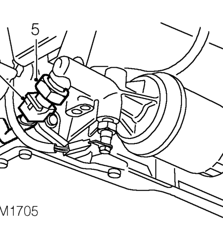 Switch - oil pressure – Position container below engine oil filter to collect spillage.