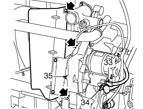 Ease timing belt from camshaft gears using fingers only.