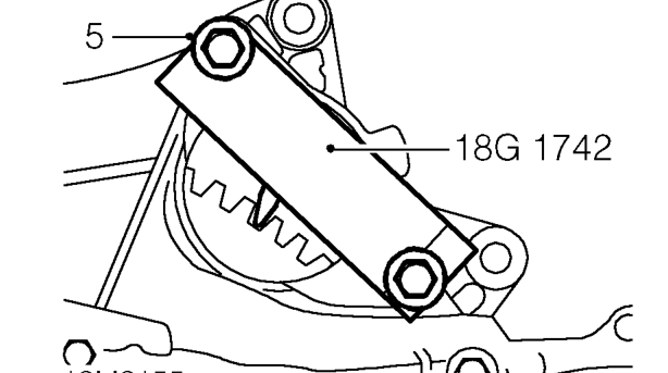 Camshaft timing belt rear cover - mpi and vvc - manual models – Remove starter motor. See ELECTRICAL, Repairs.