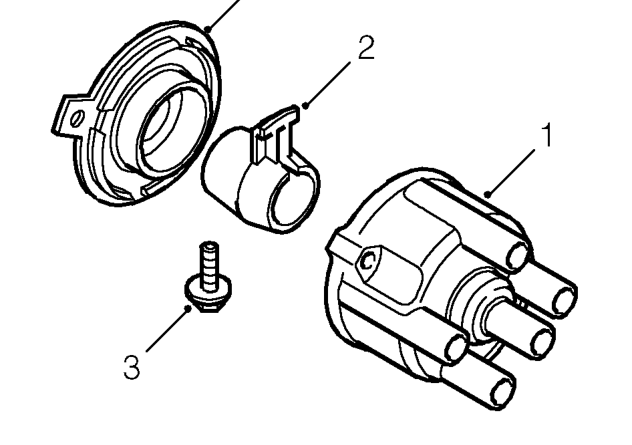 Distributor cap and rotor arm