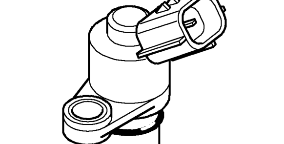 Camshaft position sensor – By calculating the number of pulses that occur within a given time, the ECM can determine 