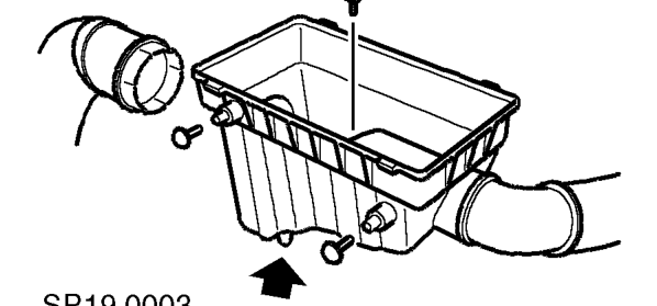 Air cleaner - mgf trophy – Remove air cleaner element. See this section.