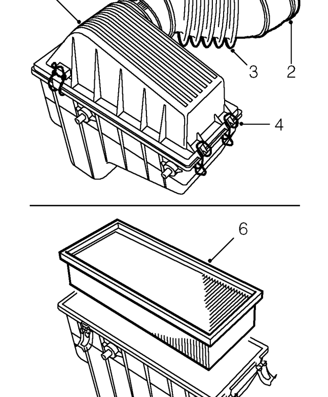 Air cleaner element – Remove engine compartment access panel. See BODY, Exterior fittings.