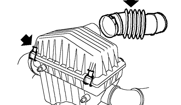 Element - air cleaner - mgf trophy – Remove engine compartment access cover. See BODY, Exterior fittings.