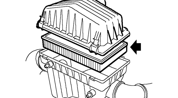 Element - air cleaner - mgf trophy – Release 4 clips securing air cleaner cover.