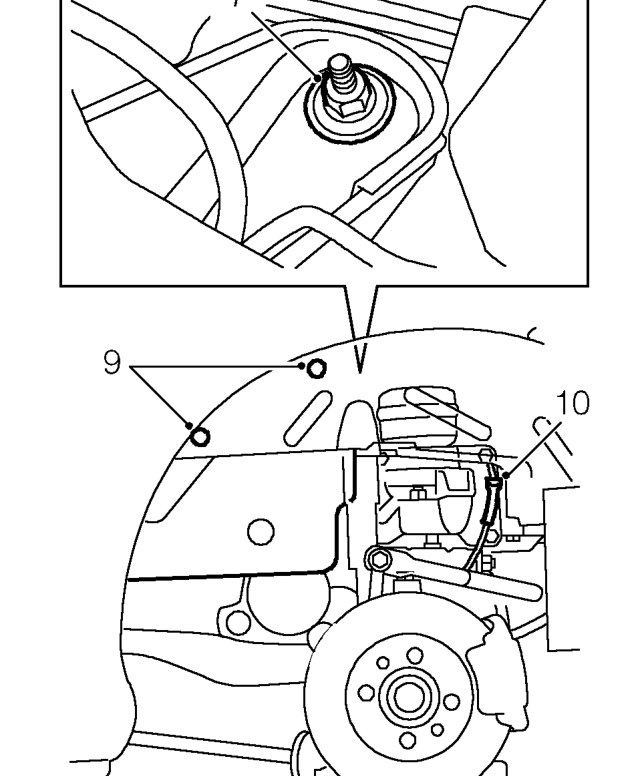 Air intake resonator - up to 2001my – Remove LH rear road wheel.