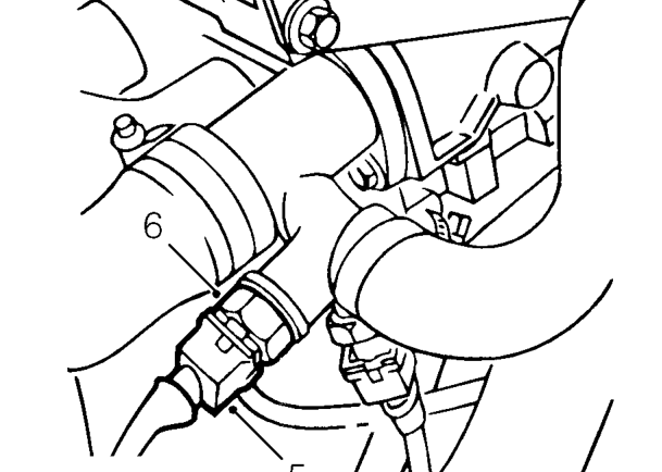 Sensor - engine coolant temperature (ect) – Position container below sensor.